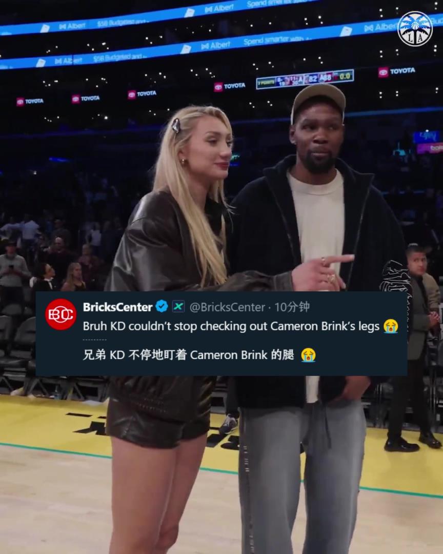 關心后者傷勢？美媒調侃：KD不停地在瞄布林克的腿